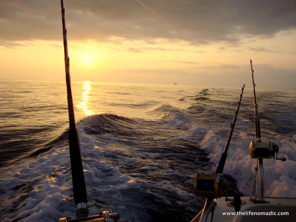 Gorgeous sunset off the coast of Oahu.