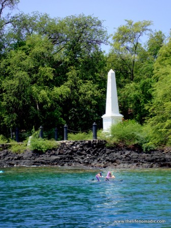Captain Cook Monument at Kealekekua Bay