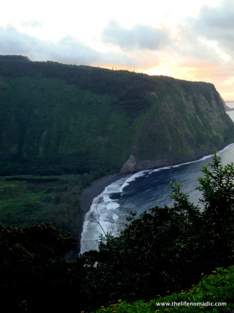 Sunset at Waipio Valley