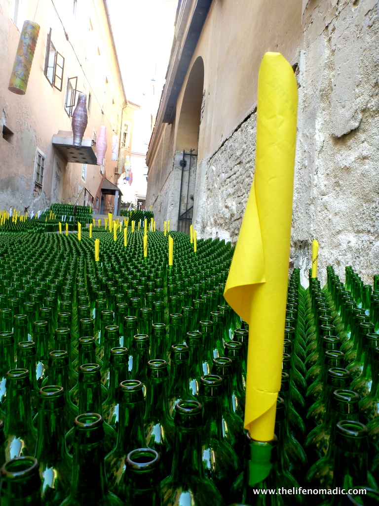 Bottles, bottles everywhere.