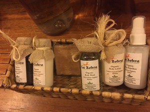 Organic soaps, shampoos and mosquito repellent